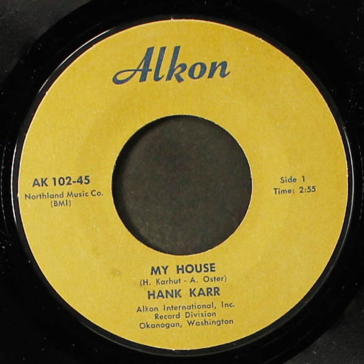 come on back / my house by HANK KARR