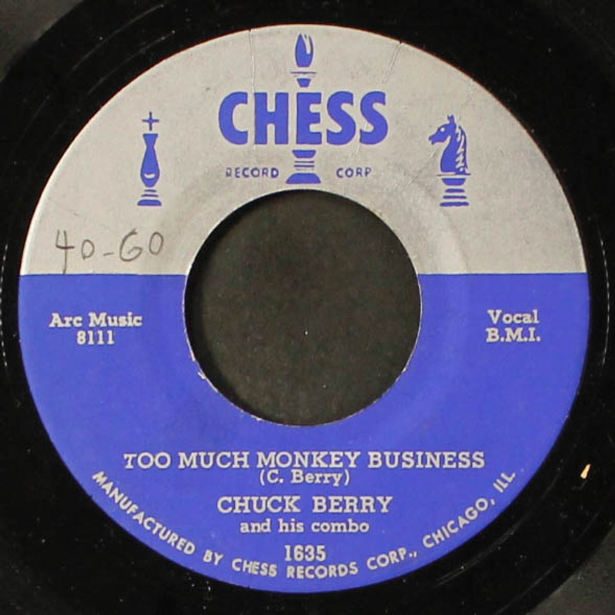brown eyed handsome man / too much monkey business by CHUCK BERRY