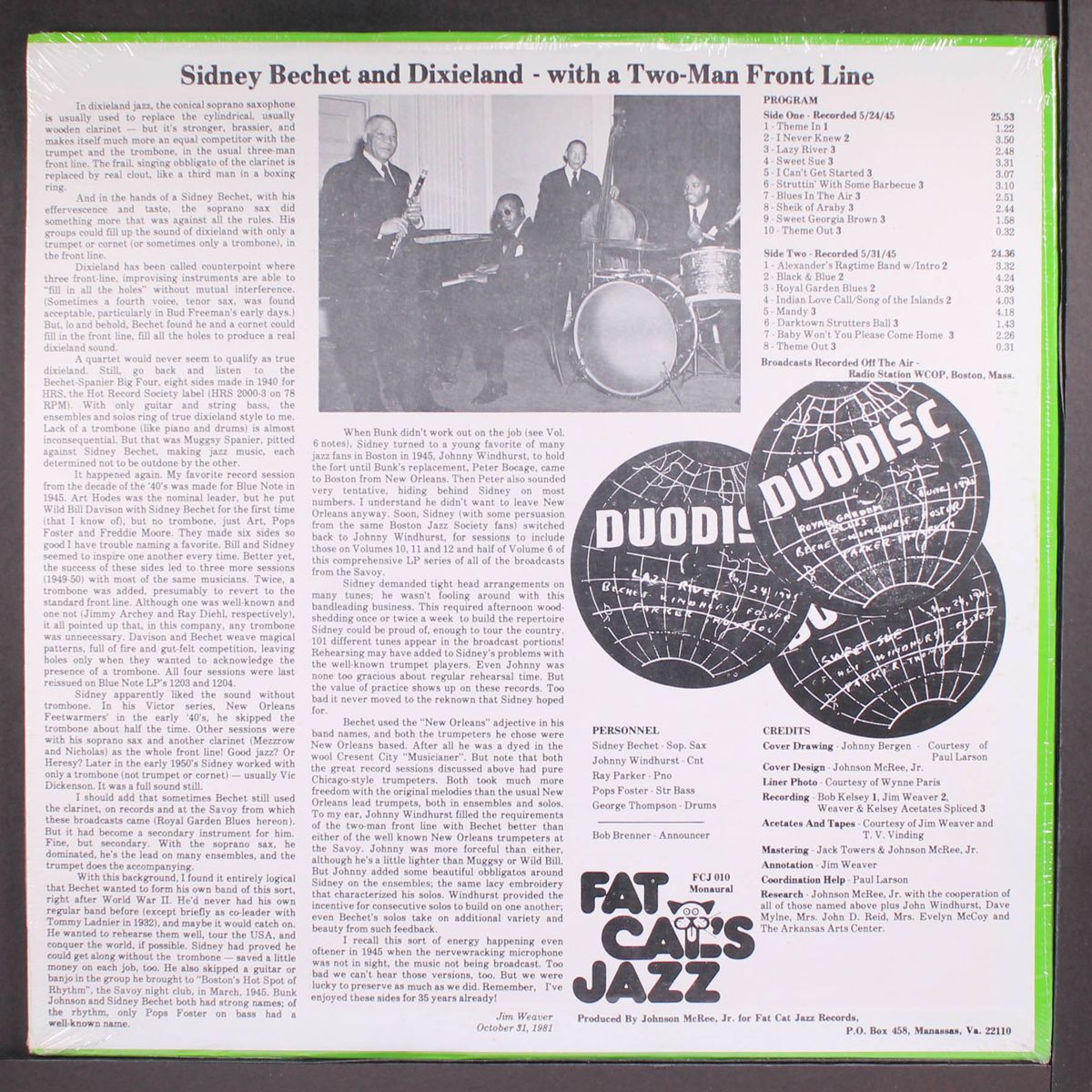 royal garden blues; jazz nocturne, vol. 10 by SIDNEY BECHET