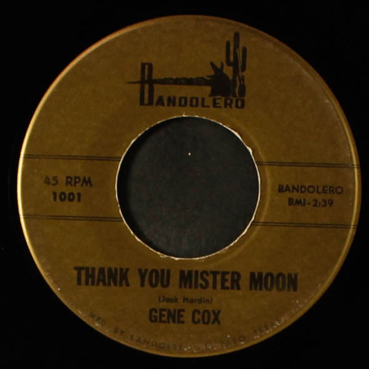 there you are again / thank you mister moon by GENE COX