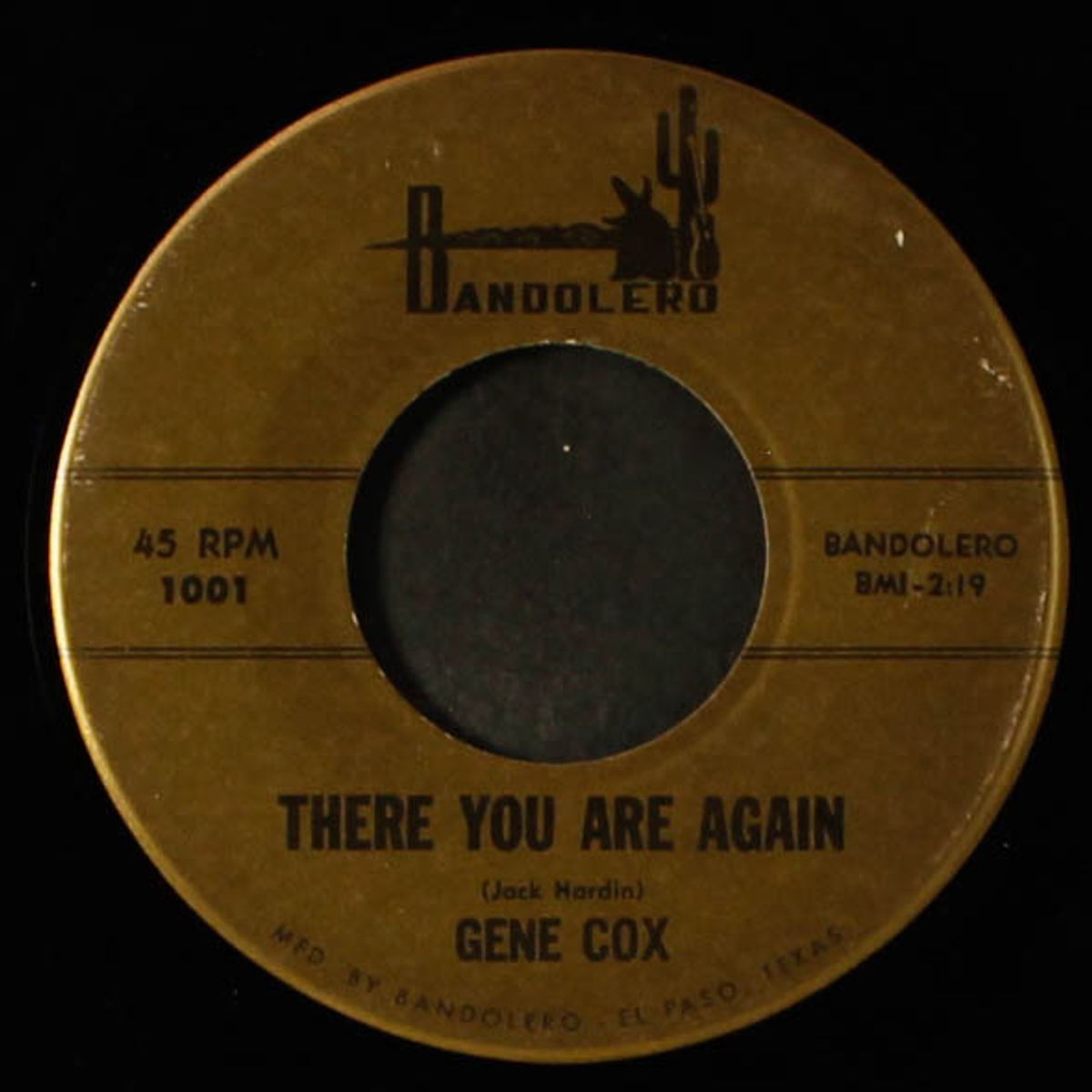 there you are again / thank you mister moon by GENE COX