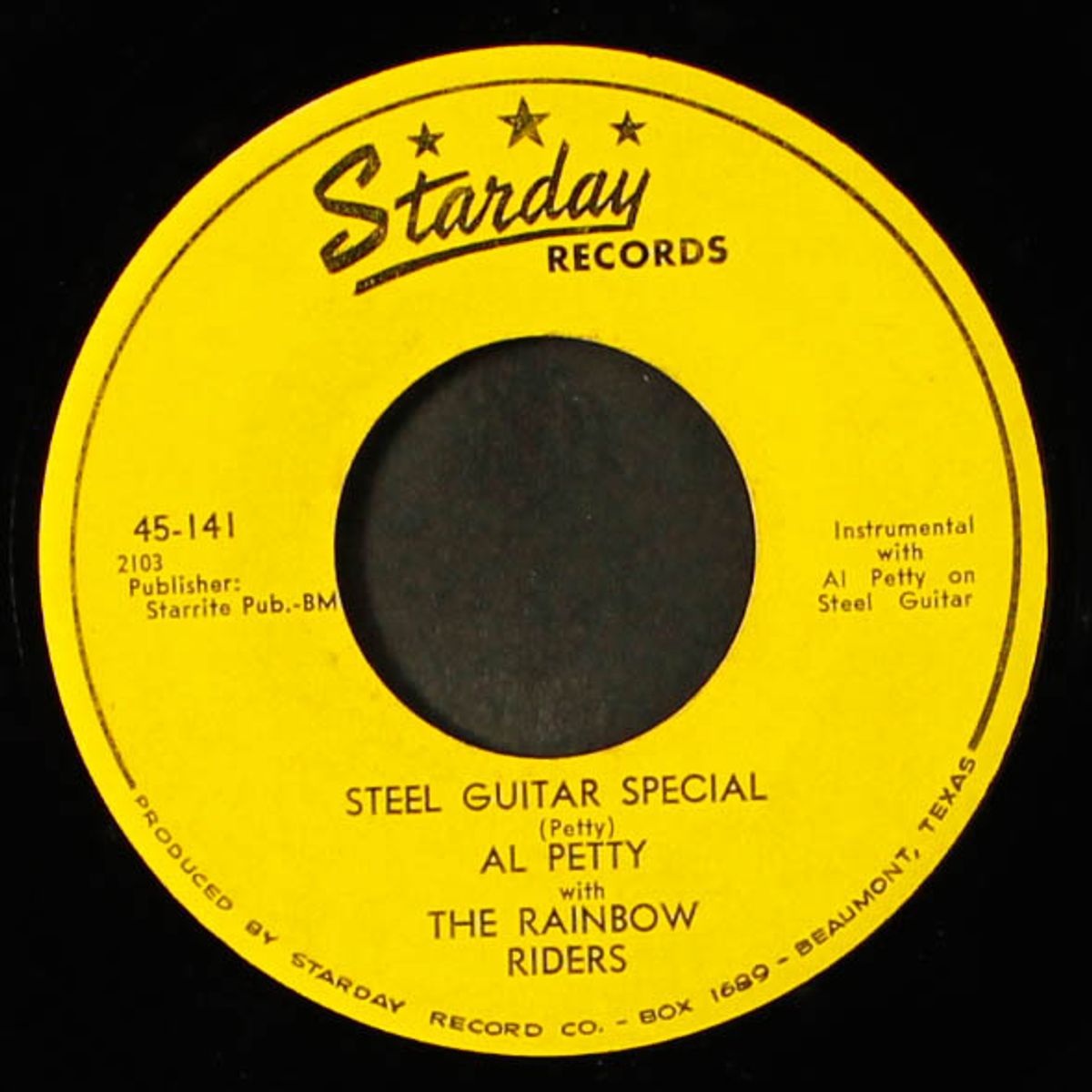 country saturday night / steel guitar special by AL PETTY W/ GENE TABOR