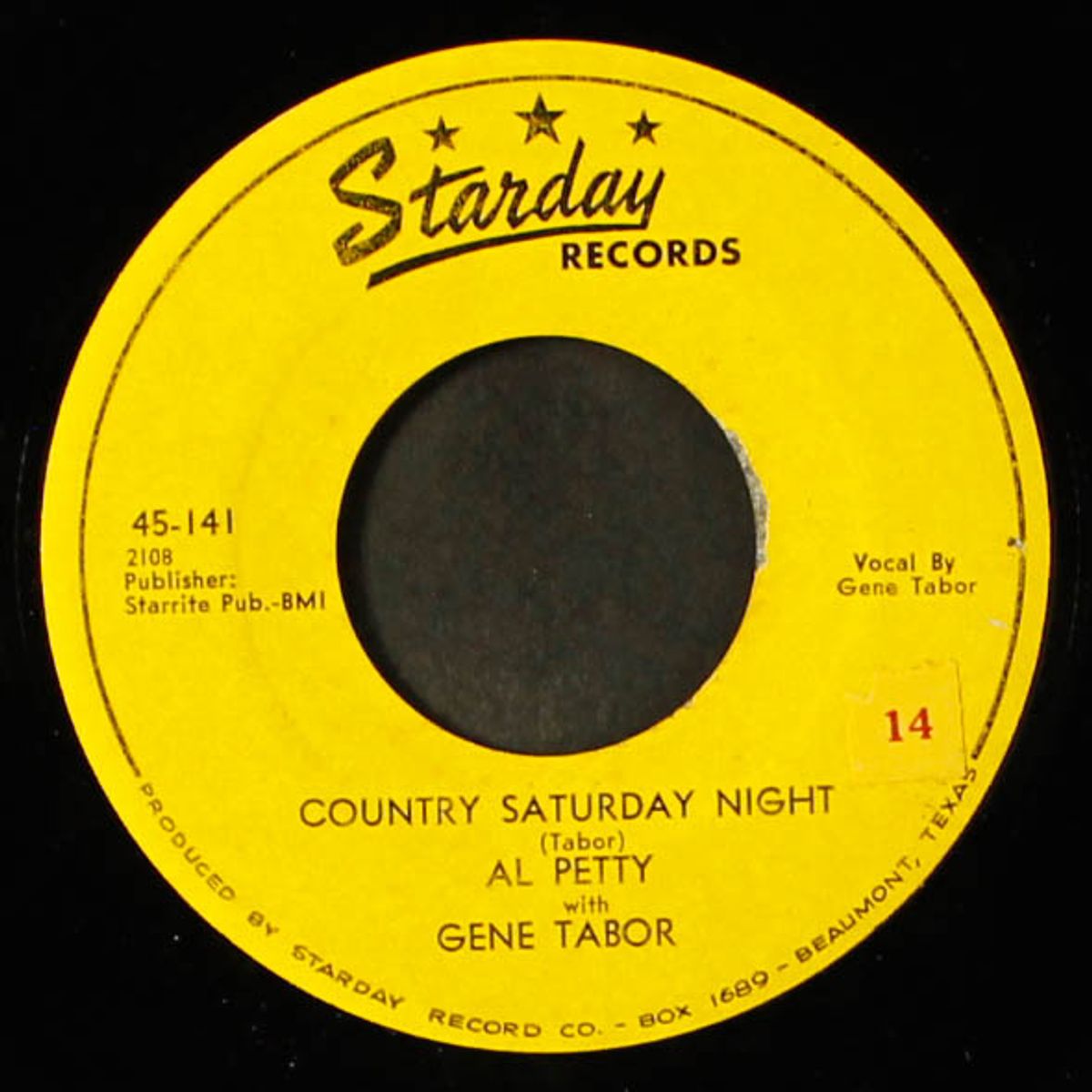 country saturday night / steel guitar special by AL PETTY W/ GENE TABOR