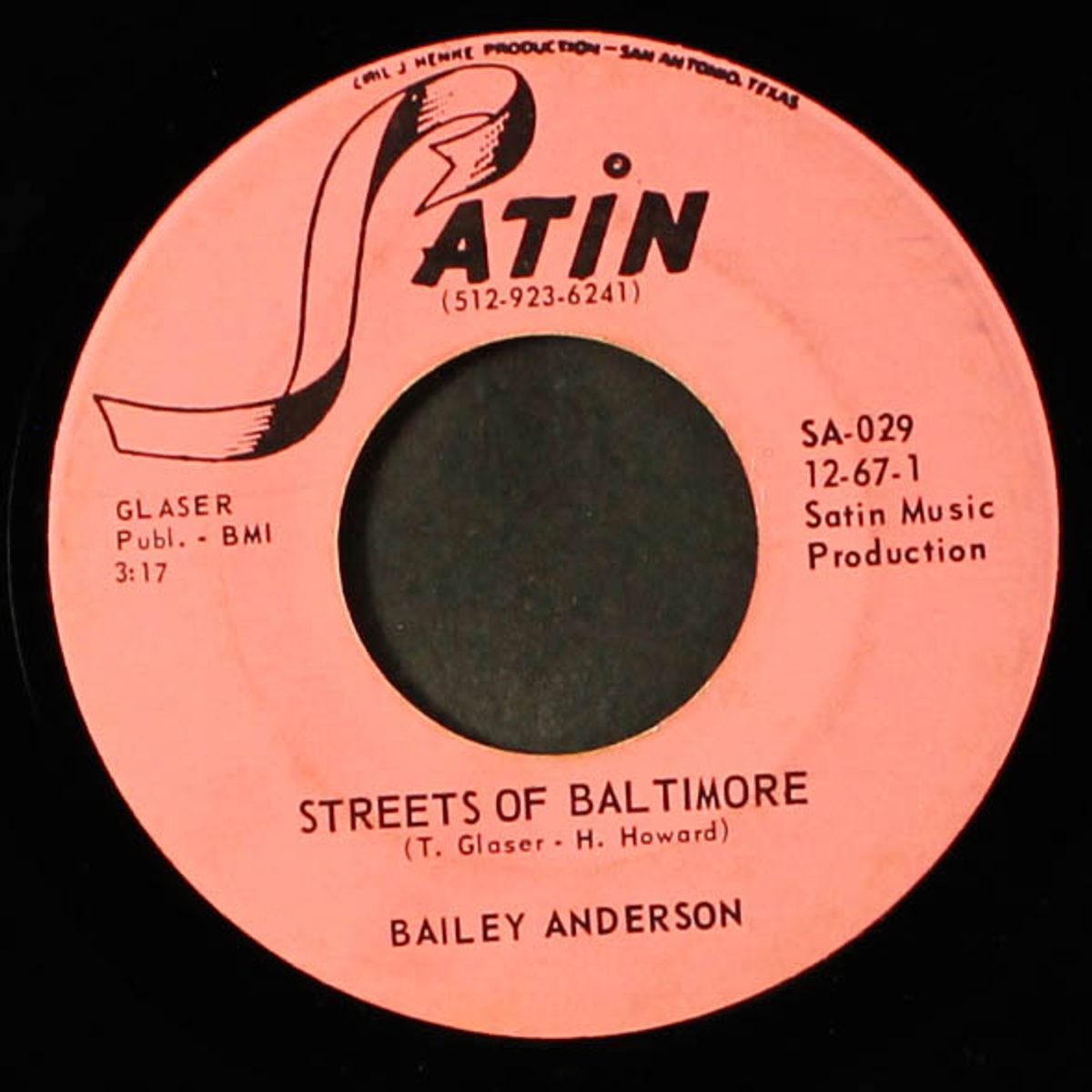 streets of baltimore / it's only love by BAILEY ANDERSON