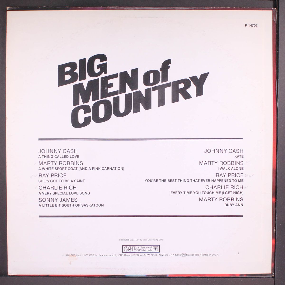 big men of country vol. 1 by VARIOUS