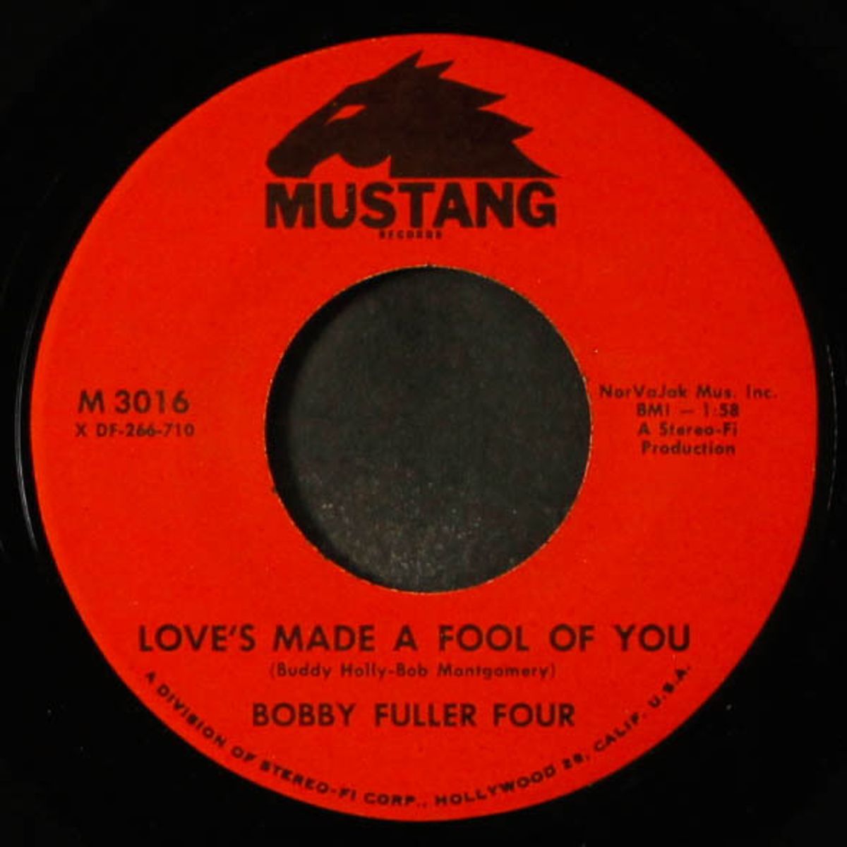 love's made a fool of you / don't ever let me know by BOBBY FULLER FOUR
