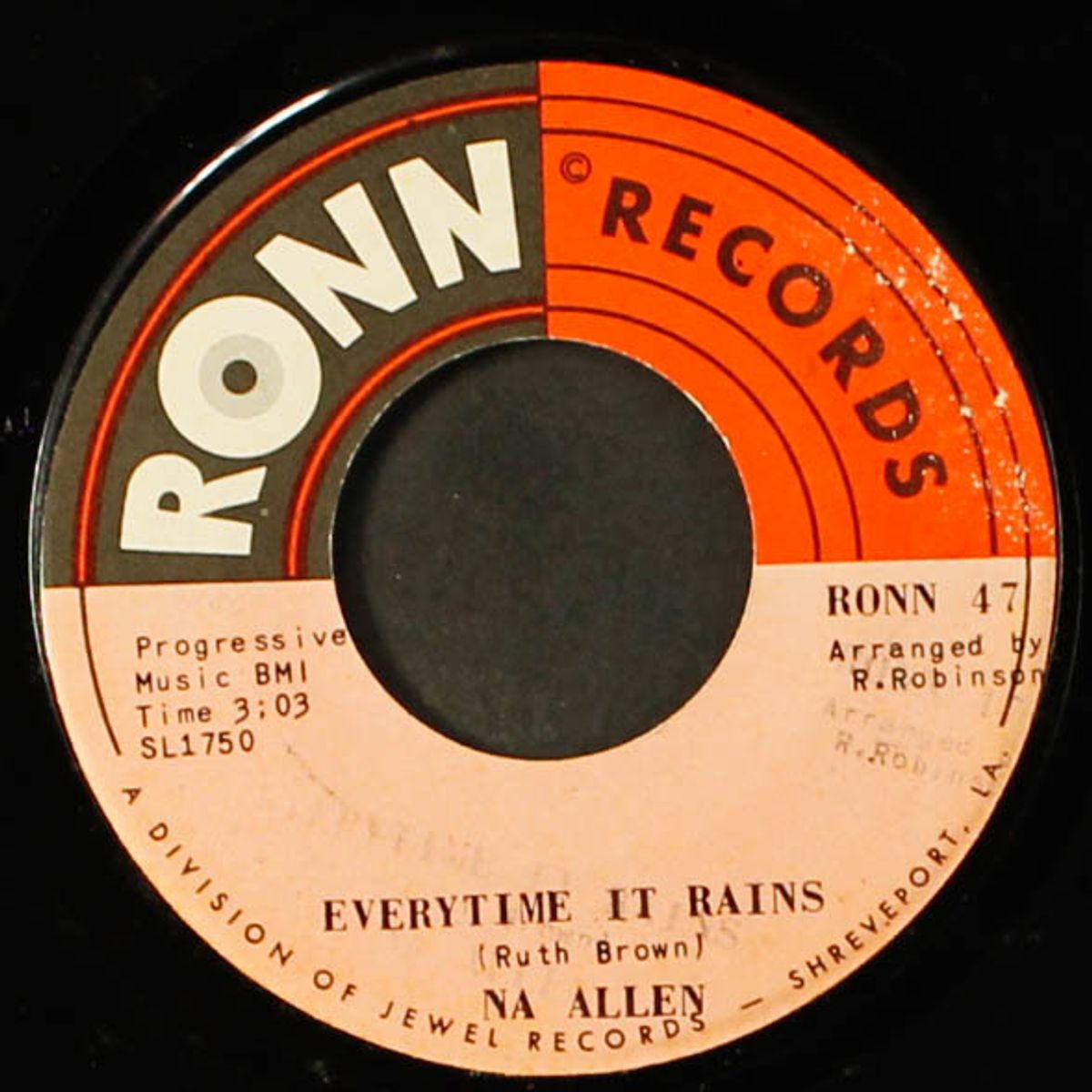 everytime it rains / lay it on me right now by NA ALLEN