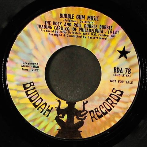 ROCK & ROLL DUBBLE BUBBLE TRADING CARD..