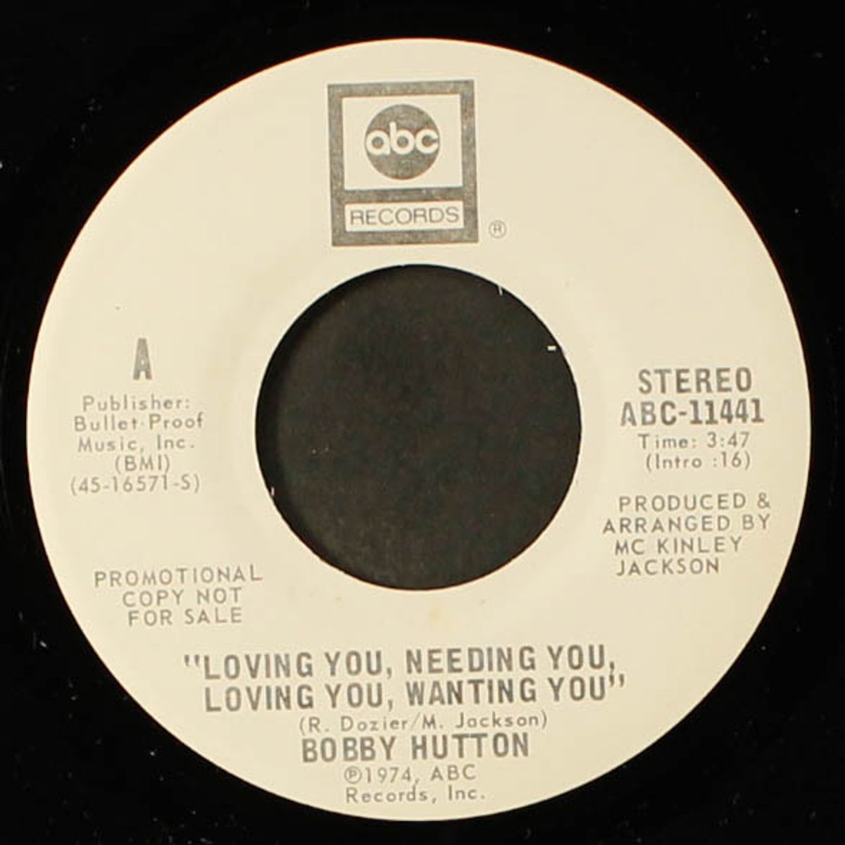 loving you, needing you / mono by BOBBY HUTTON