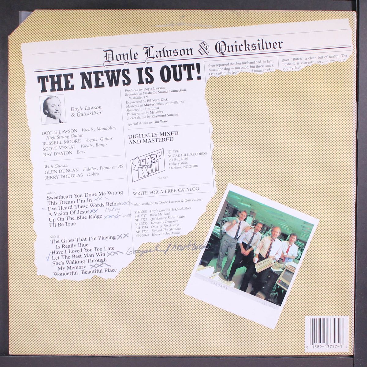 the news is out! by DOYLE LAWSON & QUICKSILVER