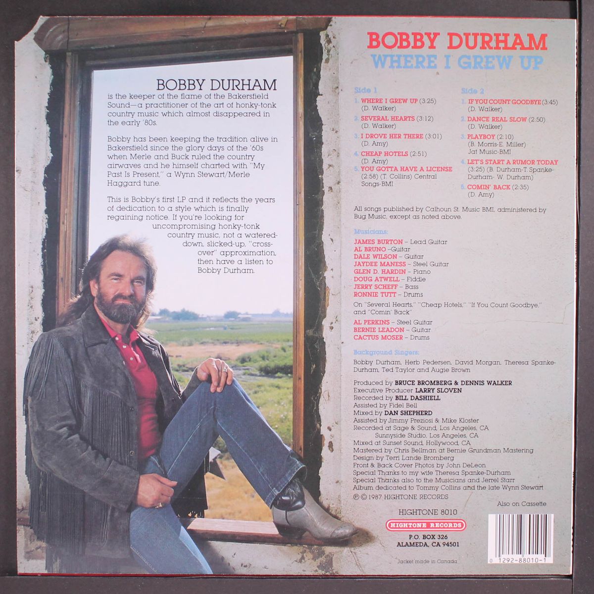 where i grew up by BOBBY DURHAM
