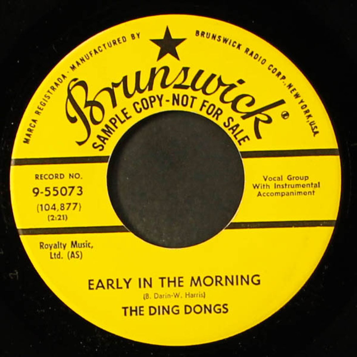 early in the morning / now we're one by DING DONGS