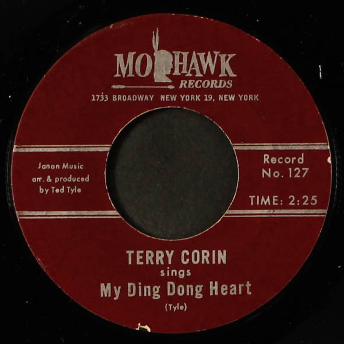 my ding dong heart / twistin' and cryin' by TERRY CORIN