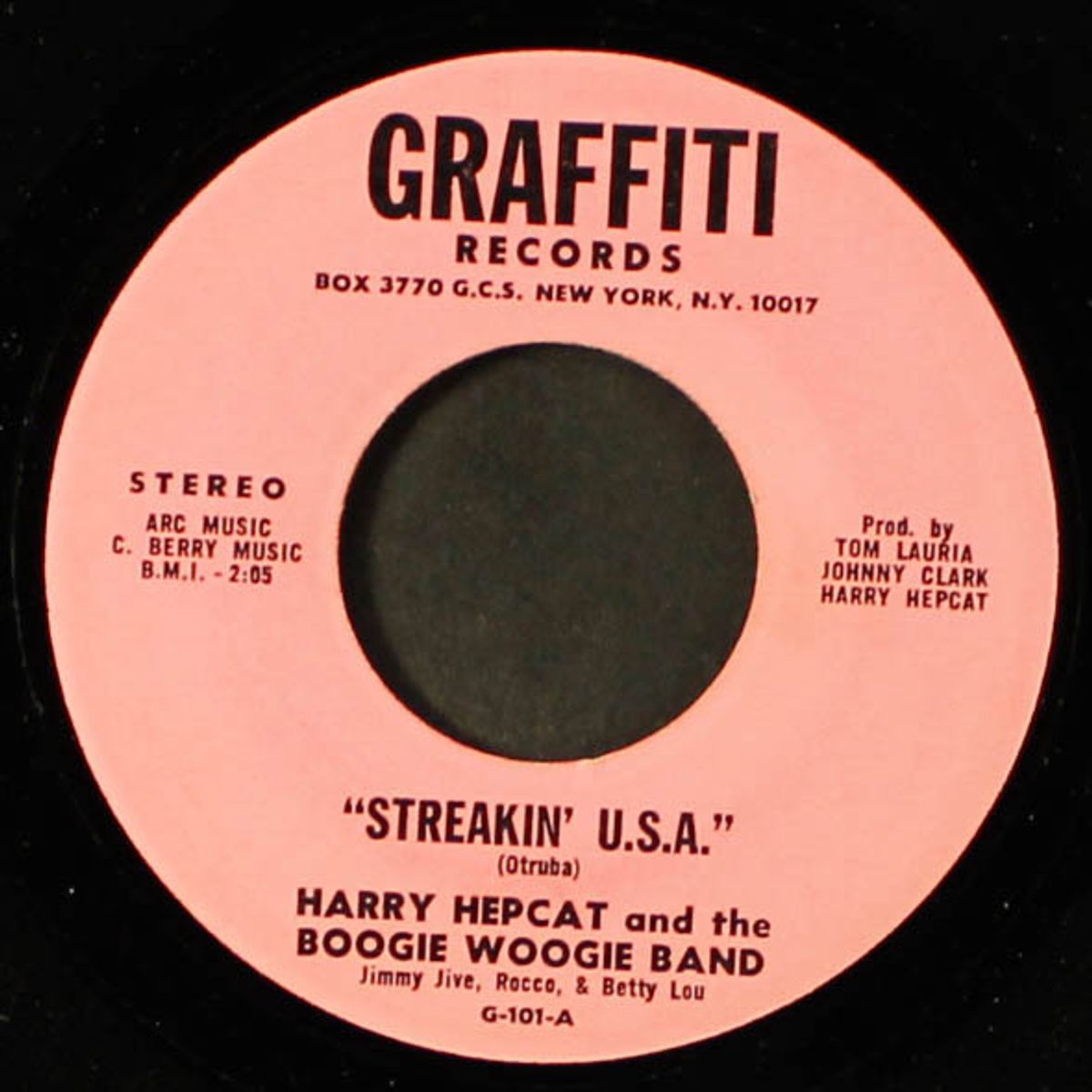 little darlin' / streakin' u.s.a. by HARRY HEPCAT & BOOGIE WOOGIE BAND