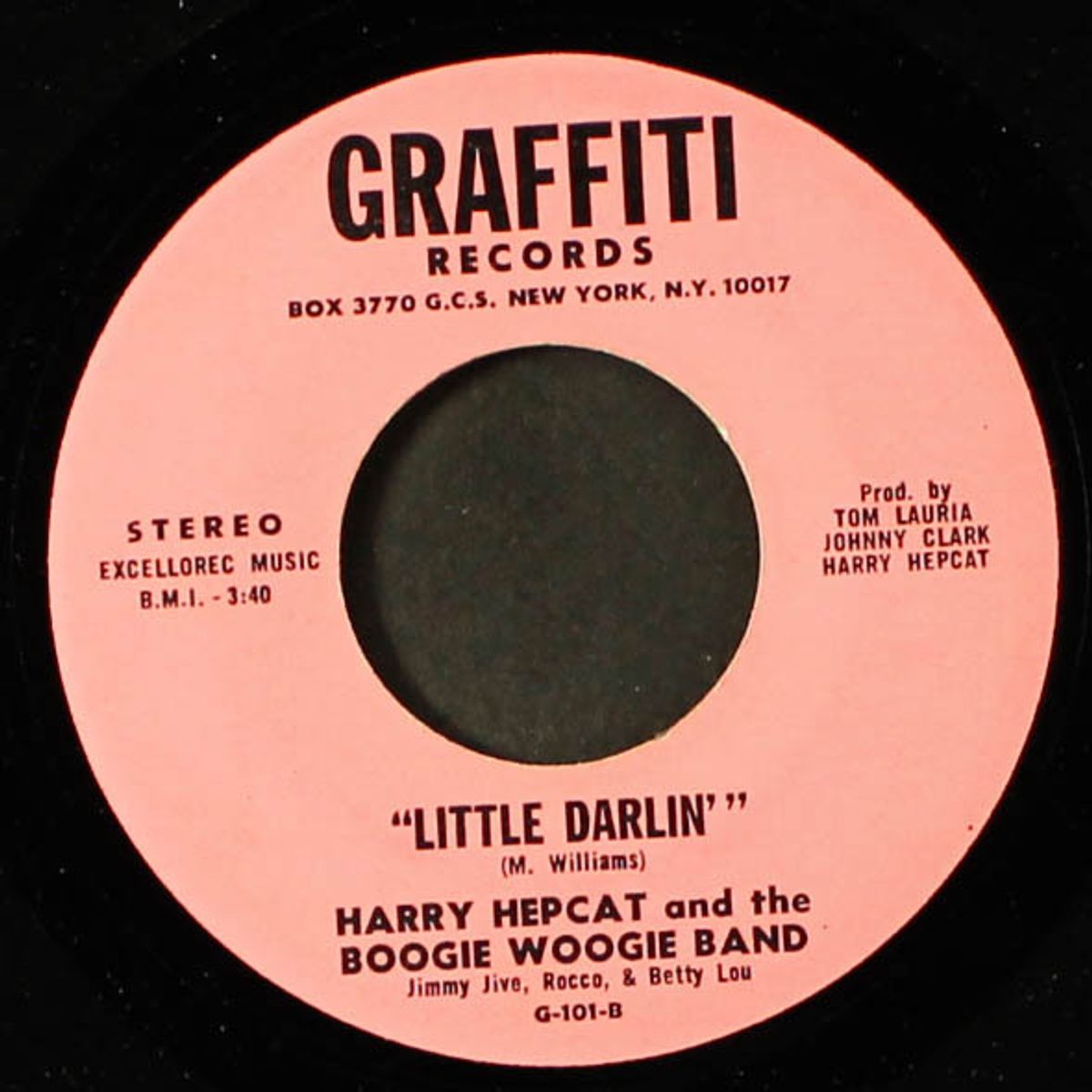 little darlin' / streakin' u.s.a. by HARRY HEPCAT & BOOGIE WOOGIE BAND