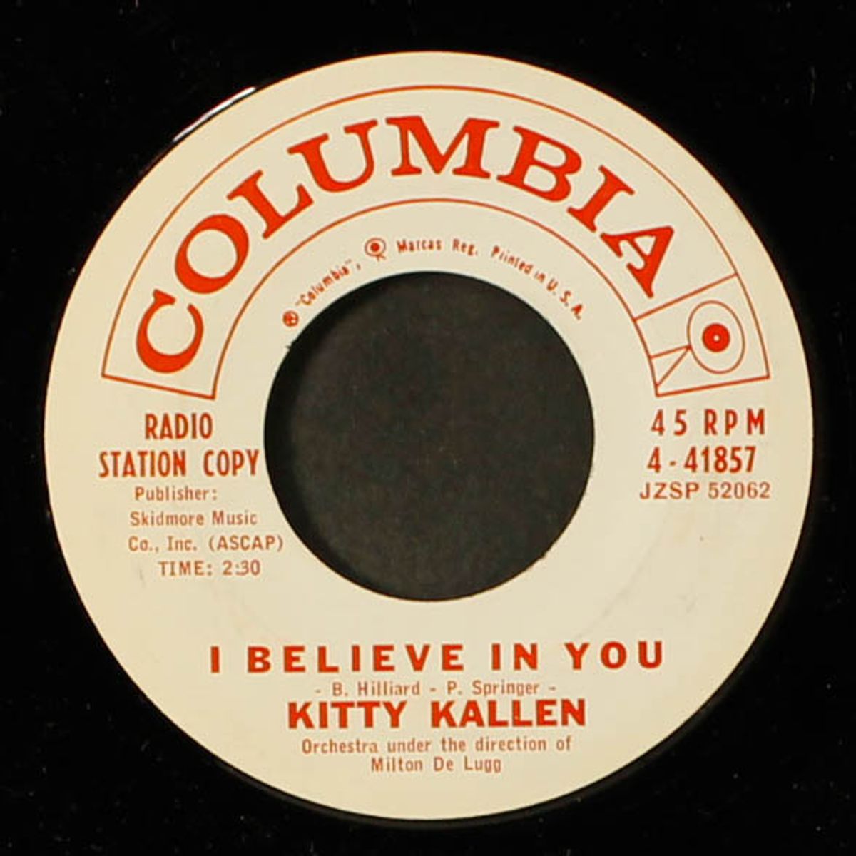 the things you left in my heart / i believe in you by KITTY KALLEN