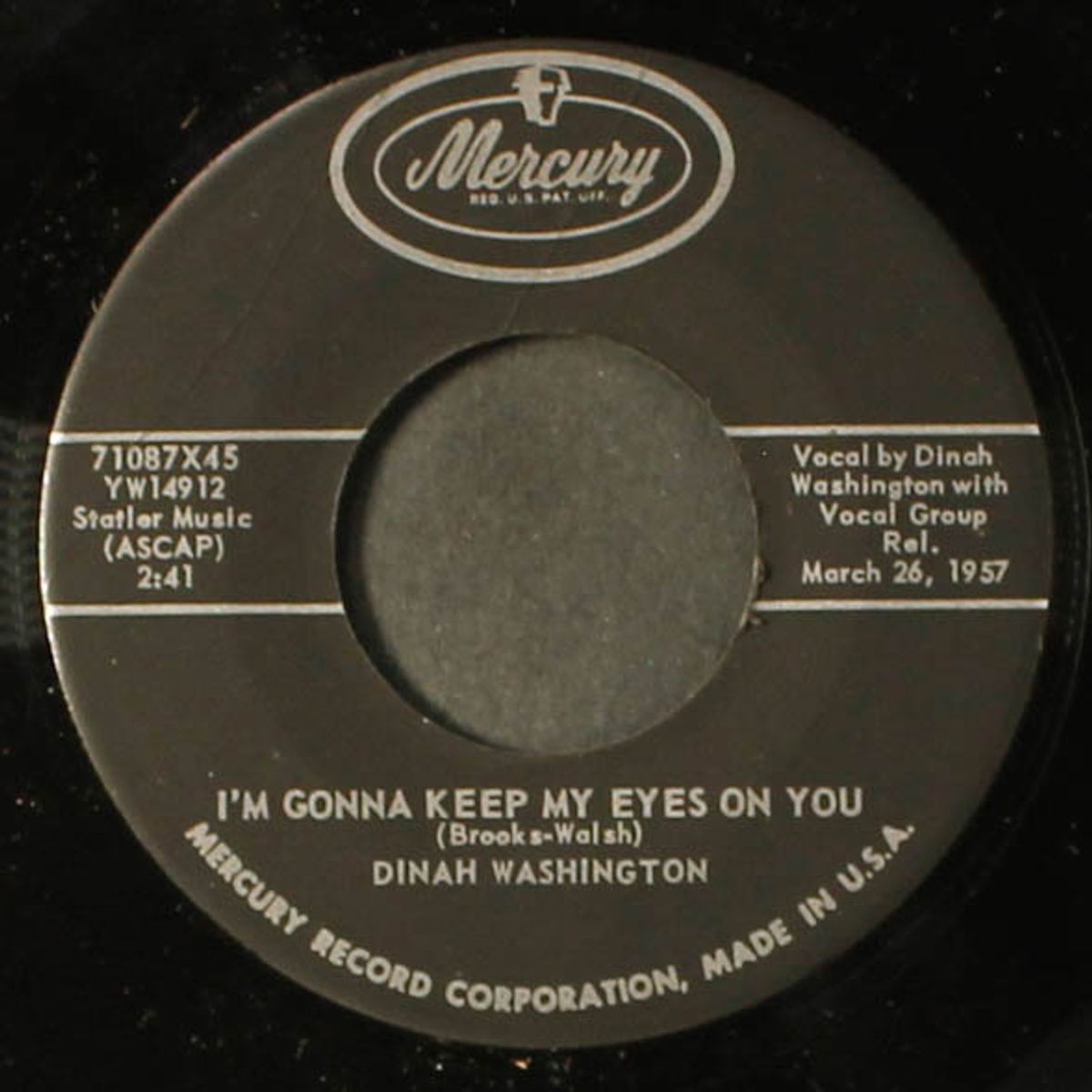 ain't nobody home / i'm gonna keep my eyes on you by DINAH WASHINGTON