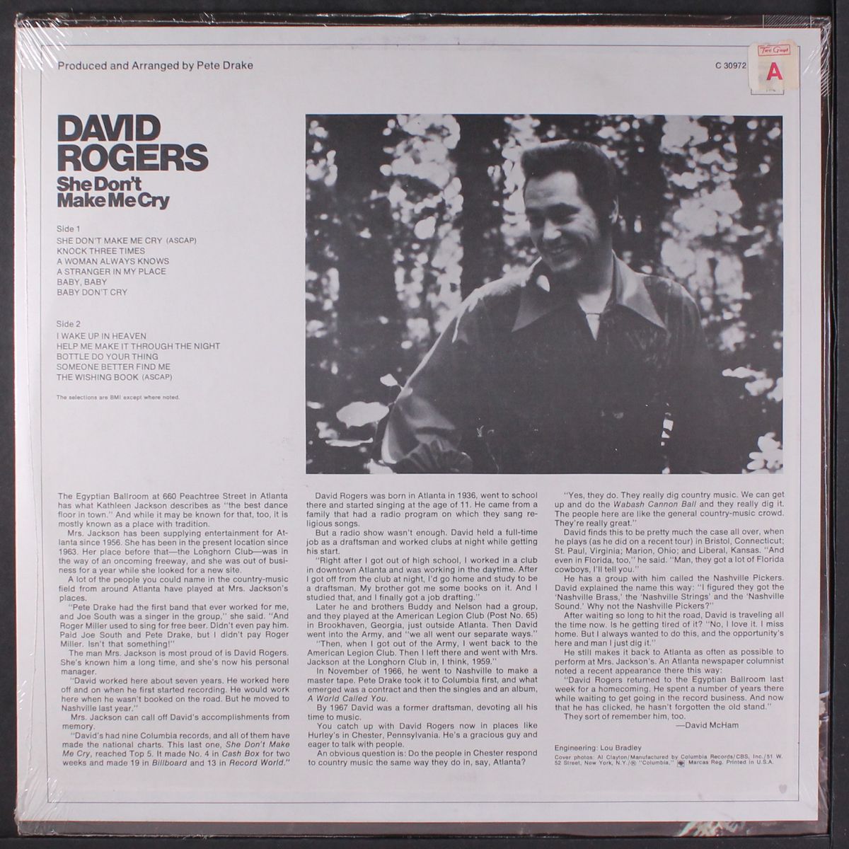she don't make me cry by DAVID ROGERS
