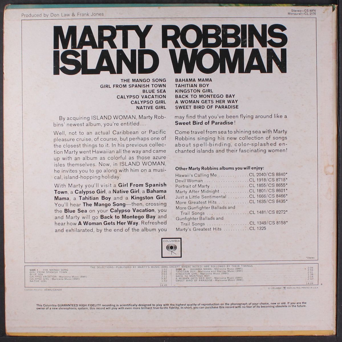 island woman by MARTY ROBBINS