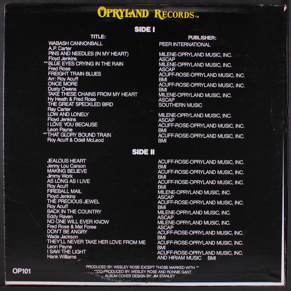 grand ole opry 60th anniversary by ROY ACUFF