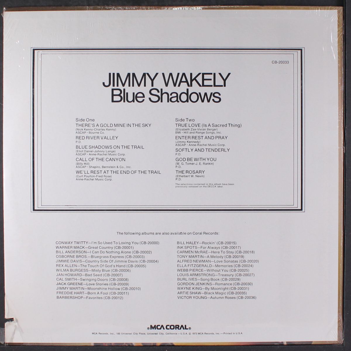 blue shadows by JIMMY WAKELY