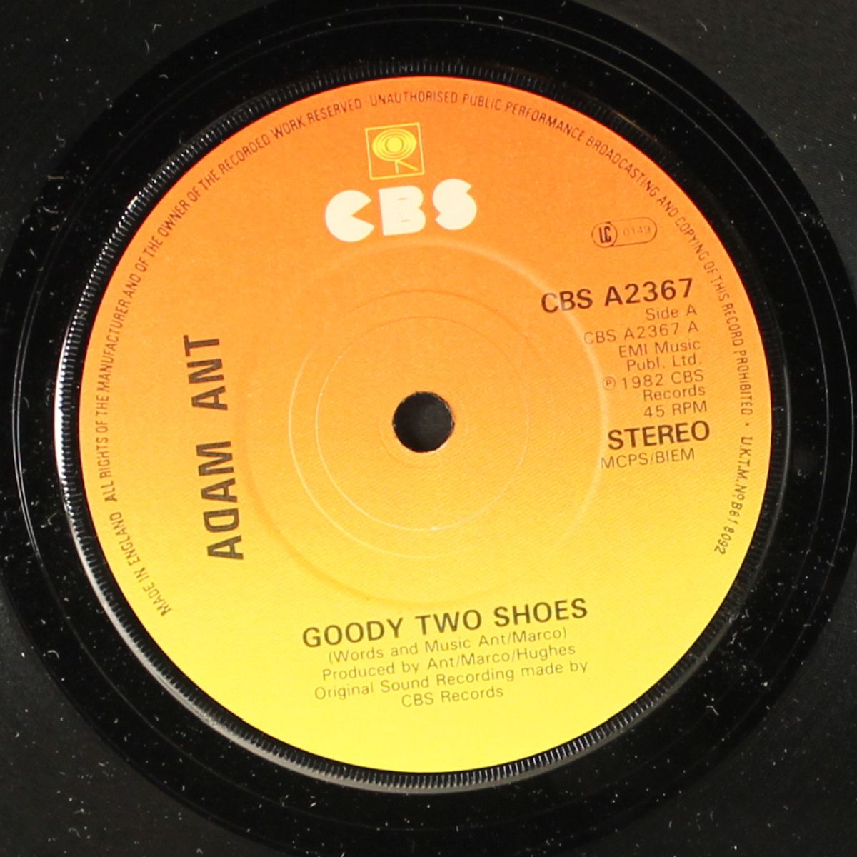 goody two shoes by ADAM ANT