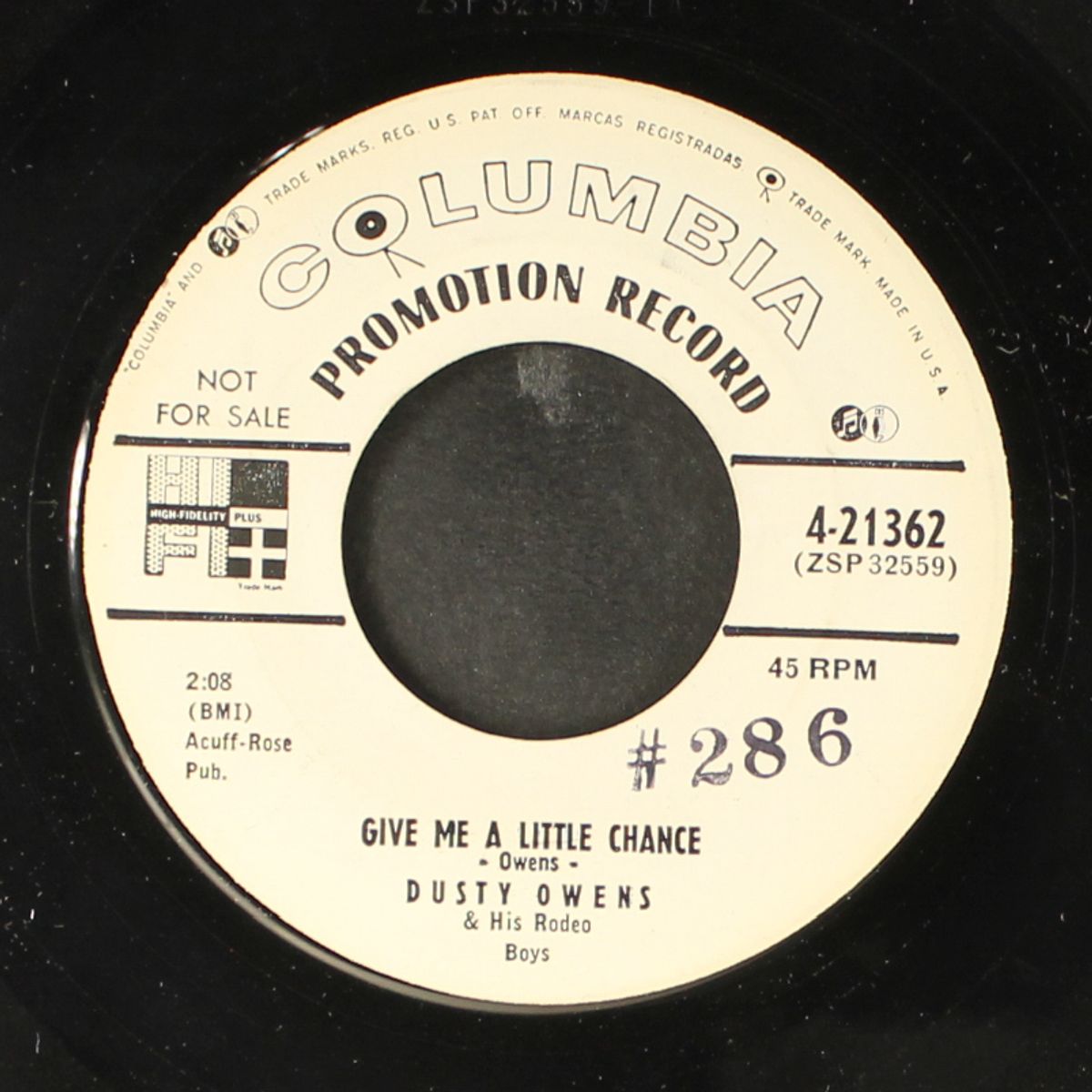 give me a little chance / wouldn't you? by DUSTY OWENS