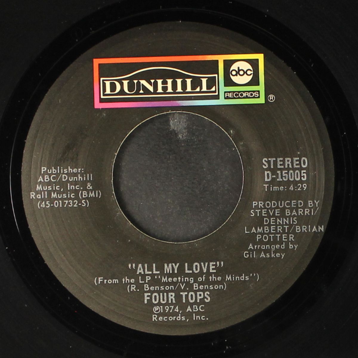 midnight flower / all my love by FOUR TOPS