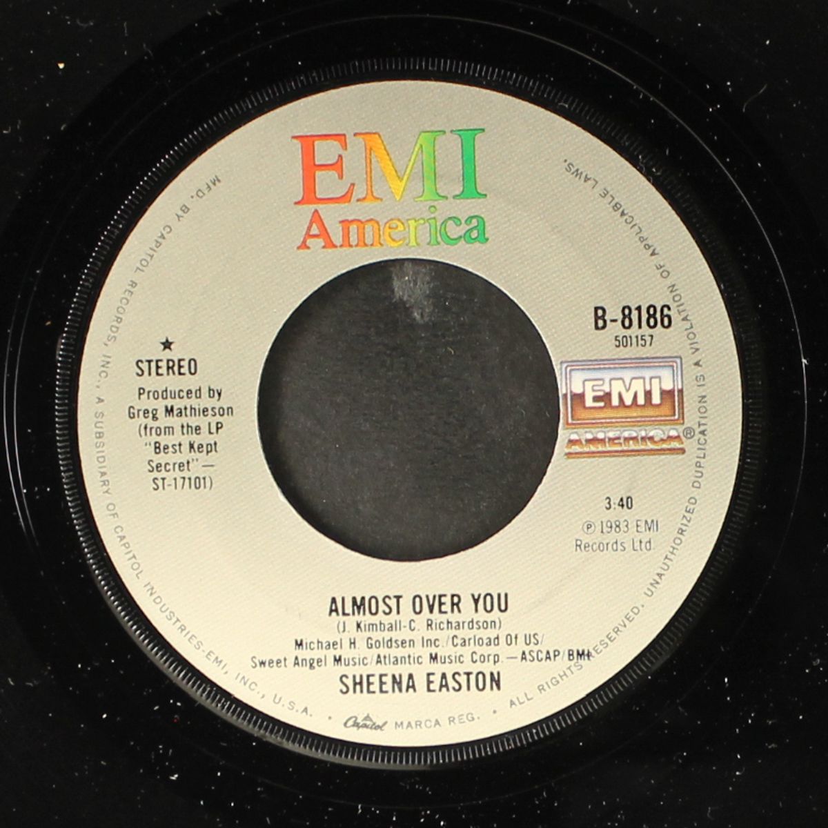 almost over you / i don't need your word by SHEENA EASTON