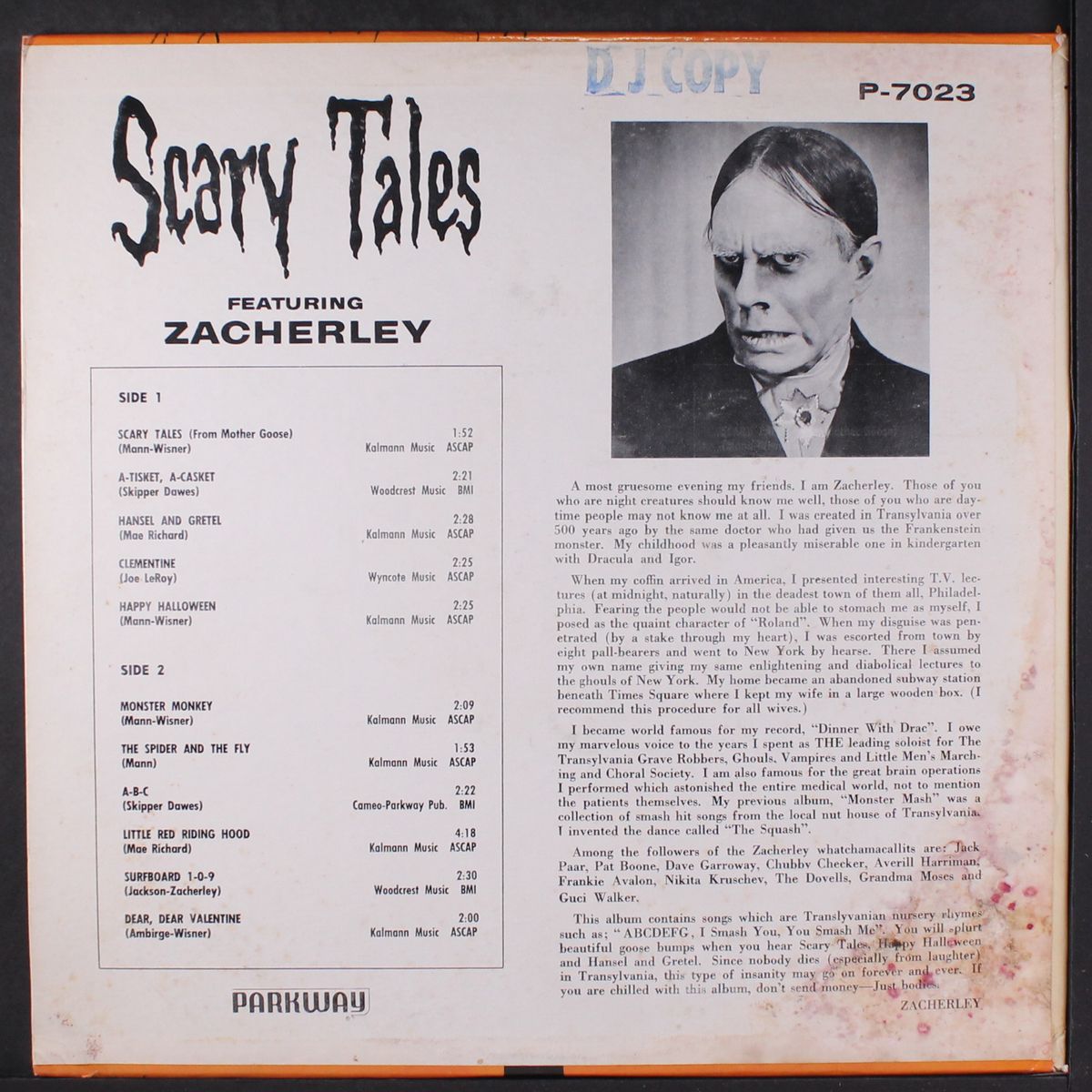 scary tales by JOHN ZACHERLEY