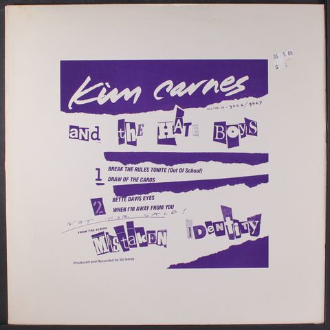 KIM CARNES & HATE BOYS