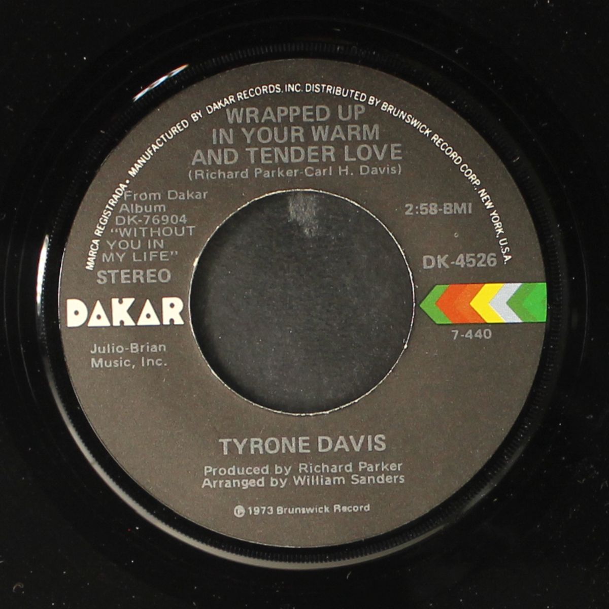 wrapped up in your warm & tender love / true love is hard to find by TYRONE DAVIS