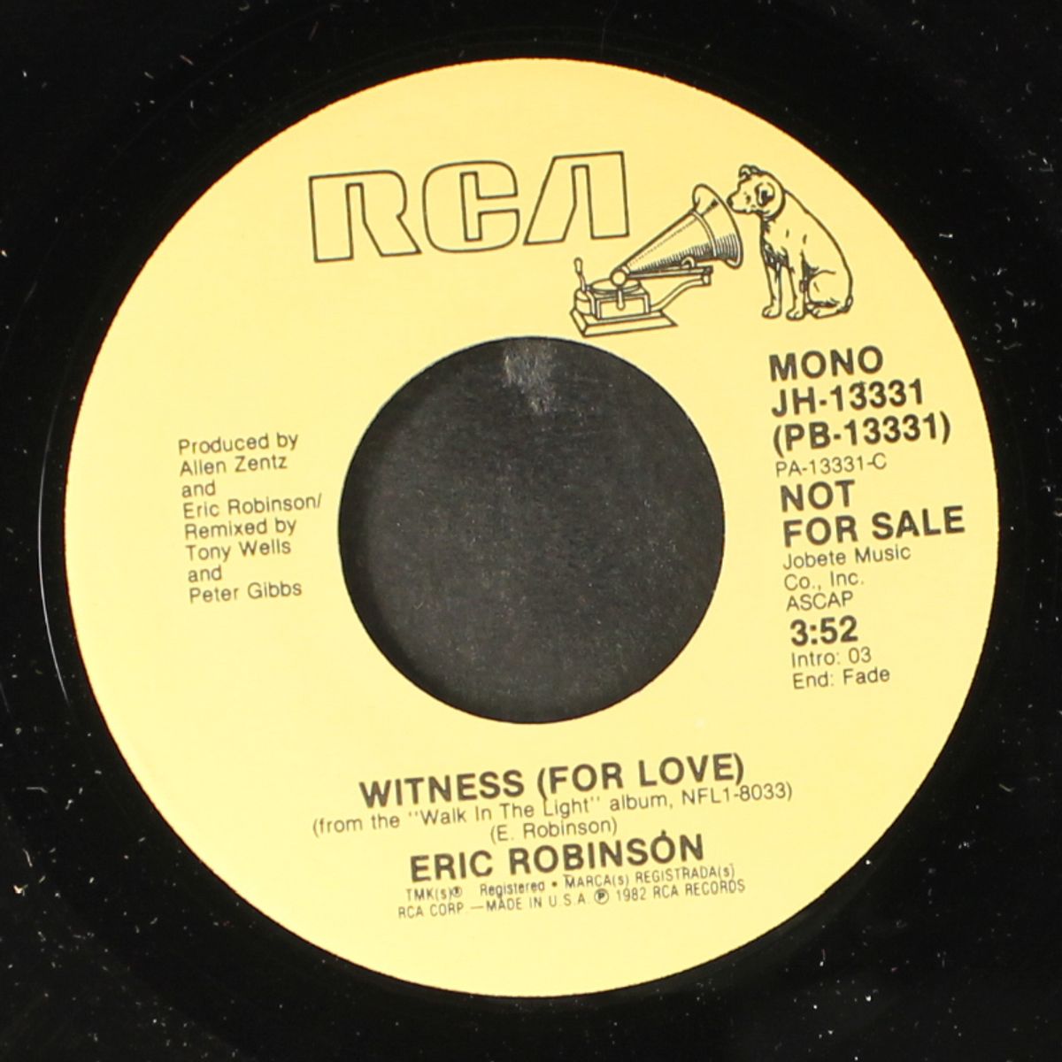 witness (for love) / mono by ERIC ROBINSON