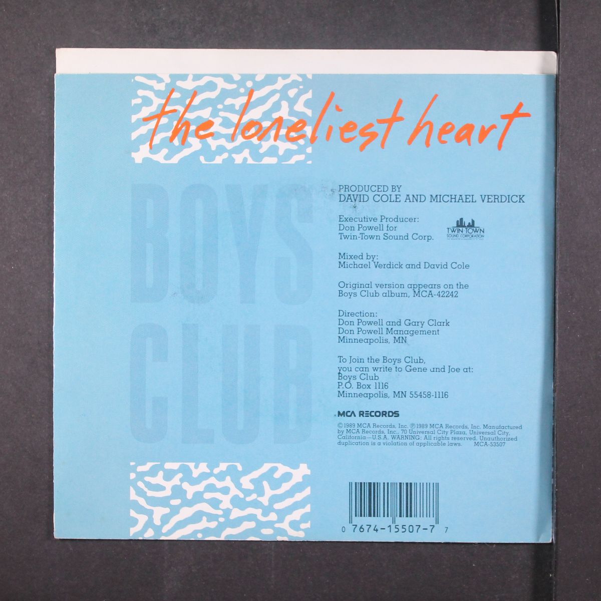 the loneliest heart / same by BOYS CLUB