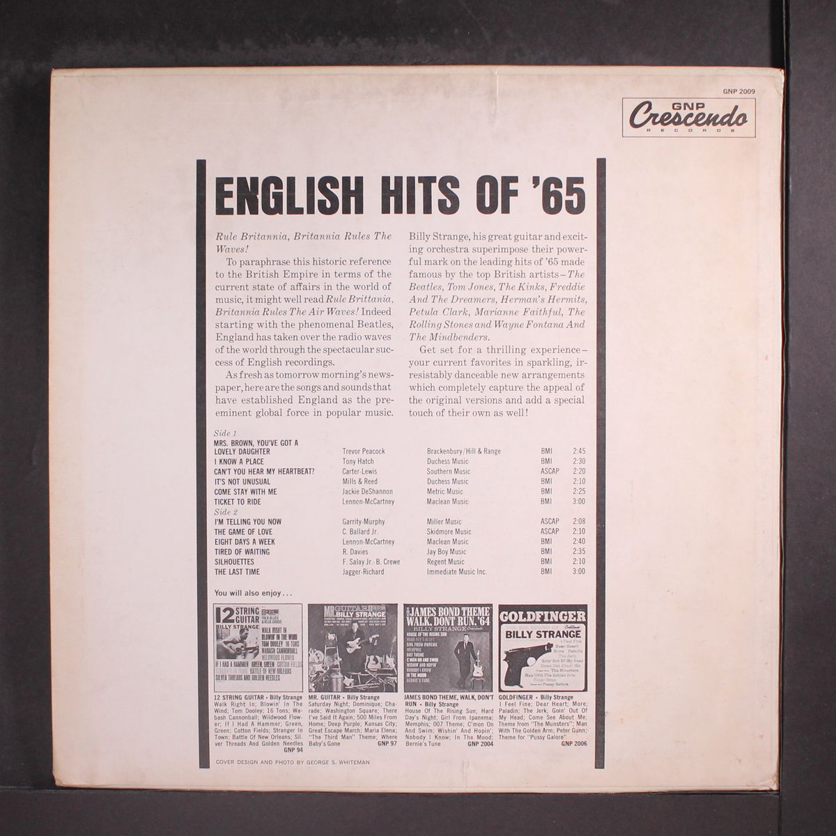 english hits of '65 by BILLY STRANGE
