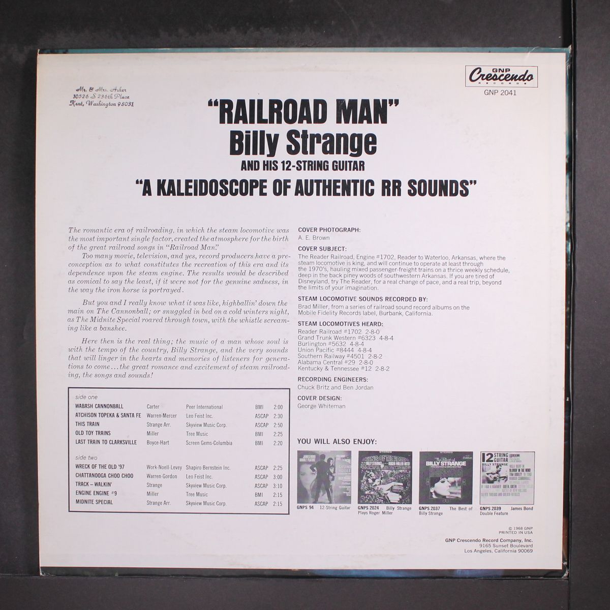 railroad man by BILLY STRANGE