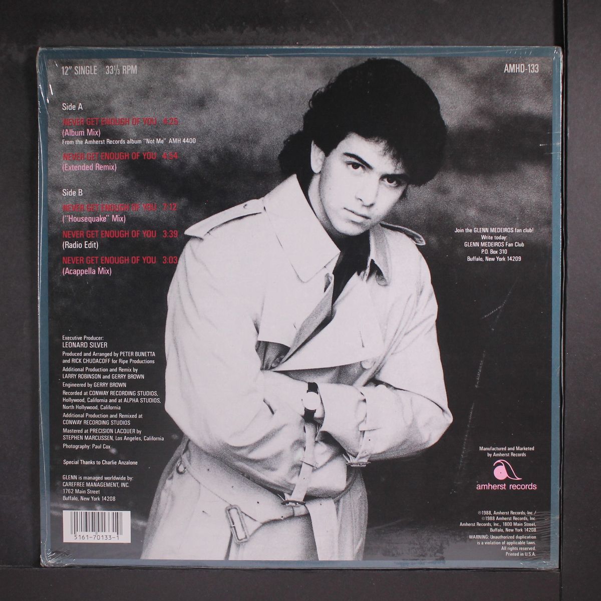 never get enough of you by GLENN MEDEIROS