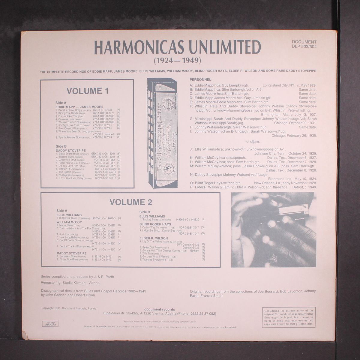 harmonicas unlimited, vols. 1 & 2 by VARIOUS
