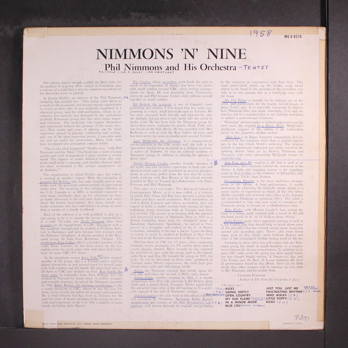nimmons 'n' nine by PHIL NIMMONS