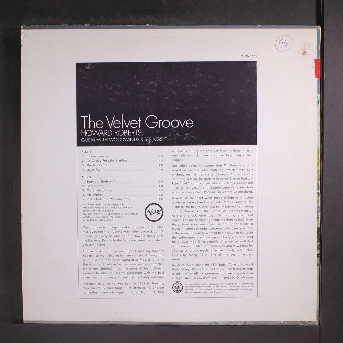 the velvet groove by HOWARD ROBERTS