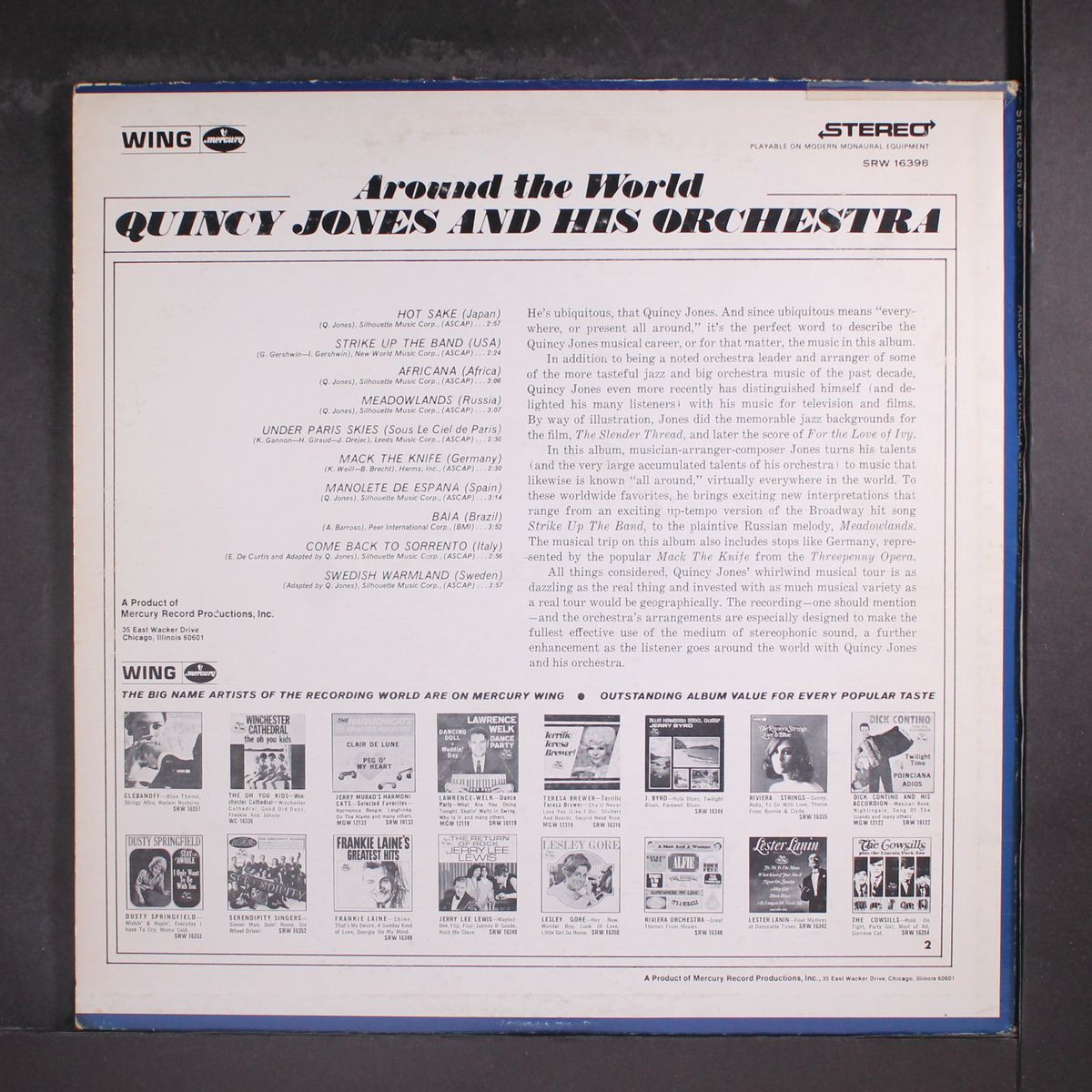 around the world by QUINCY JONES