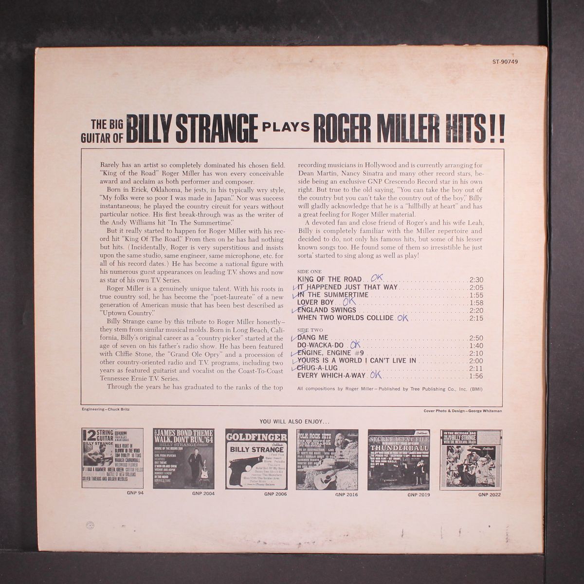 king of the road - plays roger miller by BILLY STRANGE