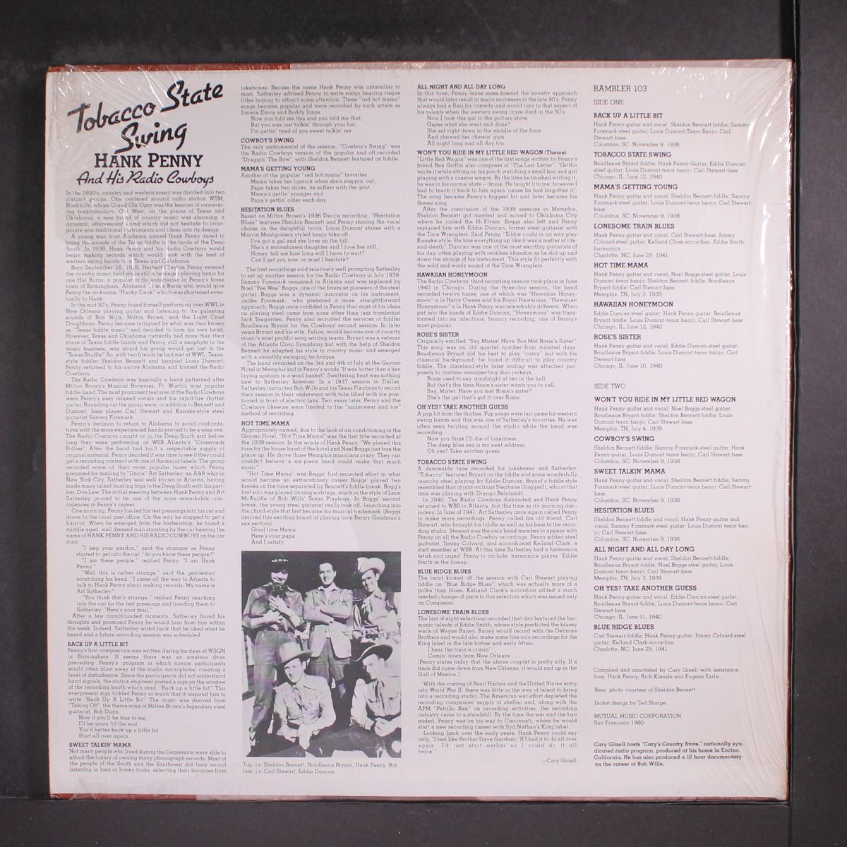 tobacco state swing by HANK PENNY