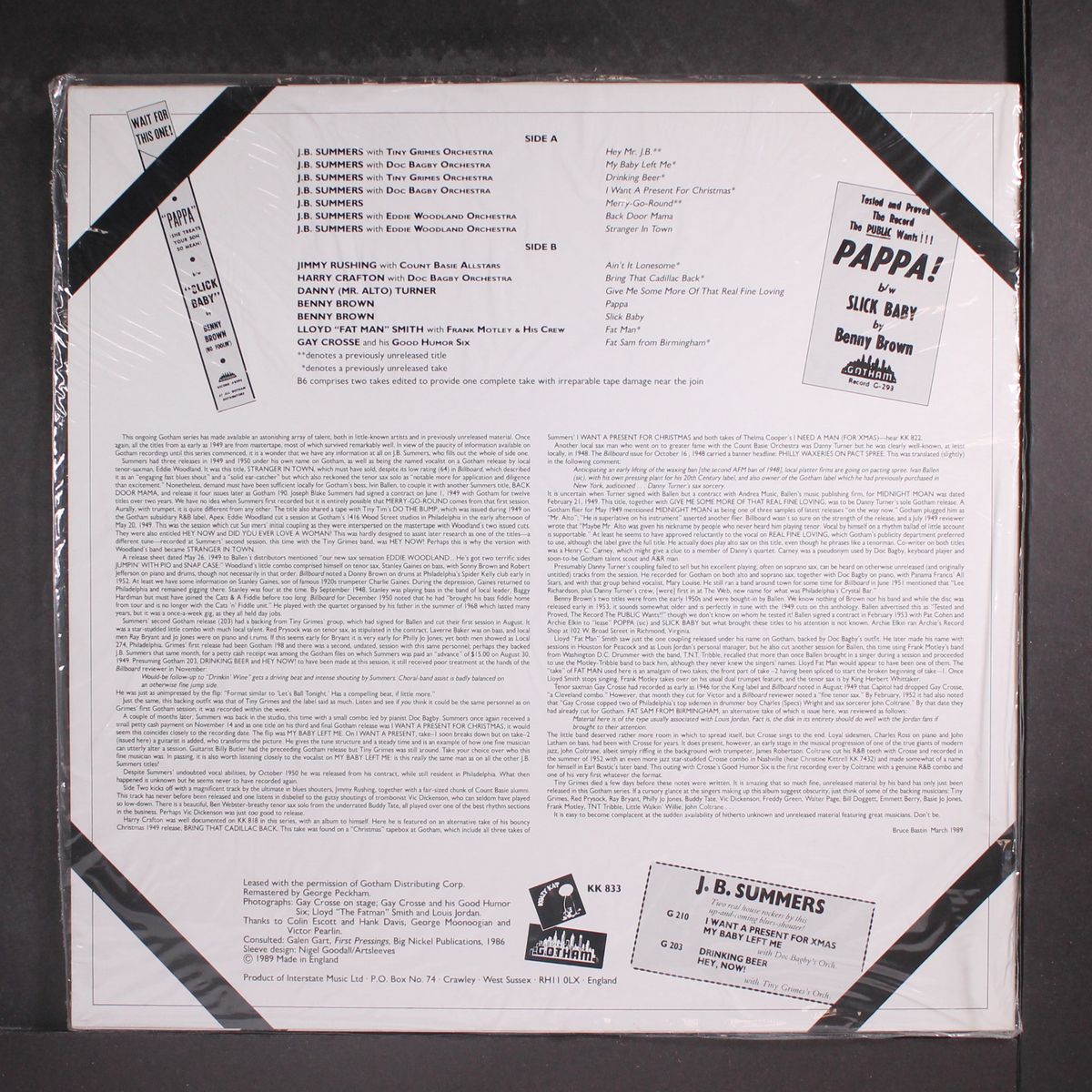 j.b. summers & blues shouters by J.B. SUMMERS & BLUES SHOUTERS