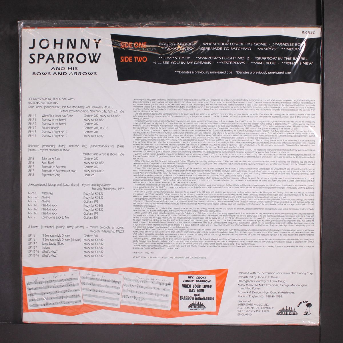 sparrow's flight by JOHNNY SPARROW