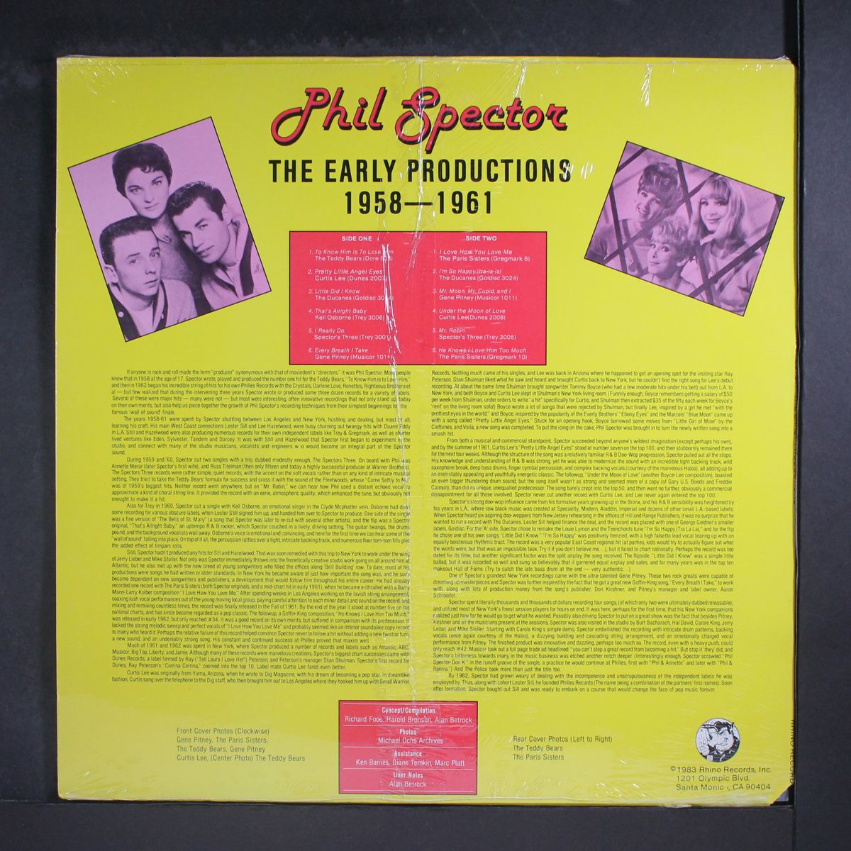 phil spector, the early productions by VARIOUS