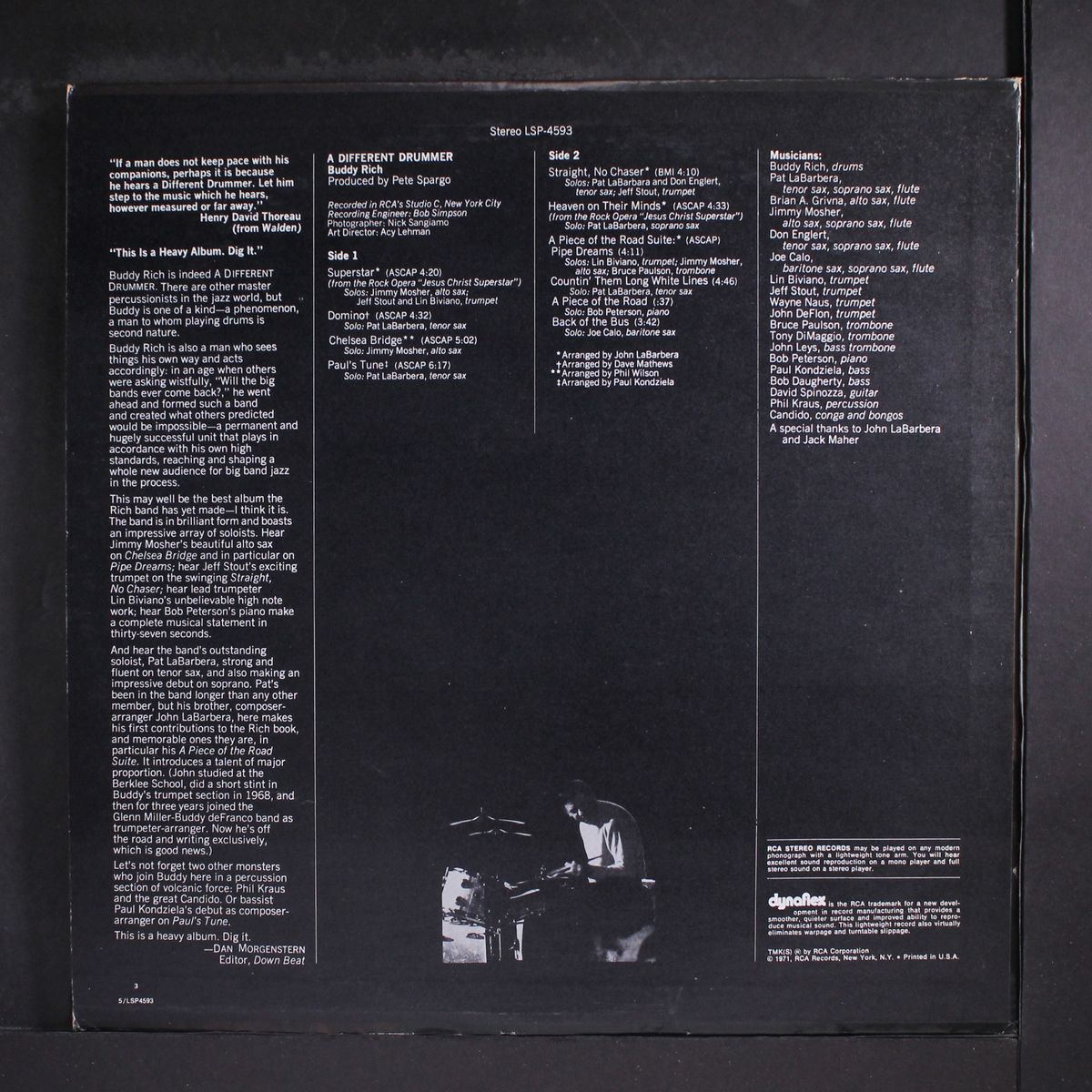 a different drummer by BUDDY RICH