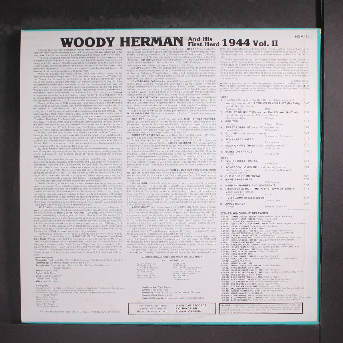 uncollected vol. 2, 1944 by WOODY HERMAN