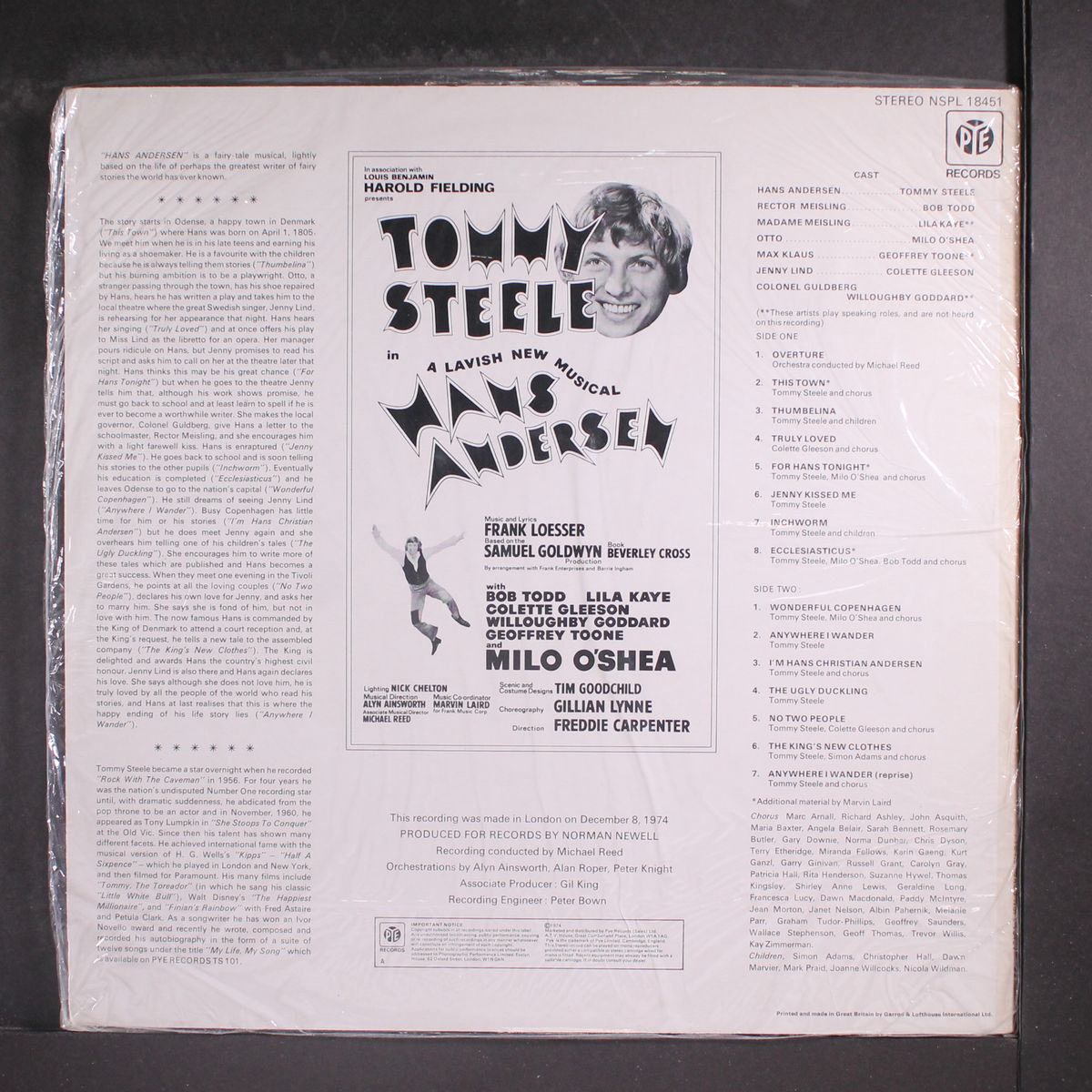 hans andersen by TOMMY STEELE