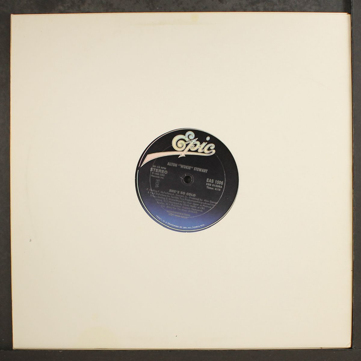 she's so cold / same by ALTON "WOKIE" STEWART